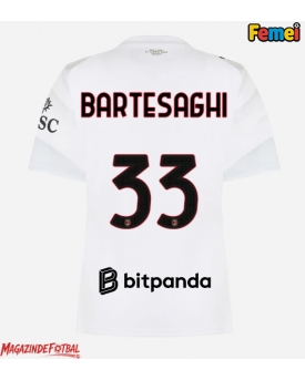 AC Milan Davide Bartesaghi #33 Tricou Fotbal Replică 2026-27 Femei Deplasare AC Milan Davide Bartesaghi #33 Tricou Fotbal Replică 2026-27 Femei Deplasare